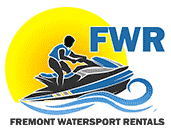 Fremont Watersports Rentals logo on the Wolf River in Fremont WI