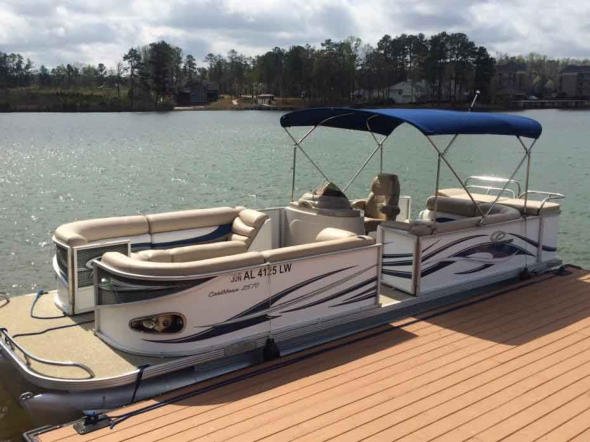 Boat Rental in Fremont 25 ft Crest Deluxe Pontoon boat