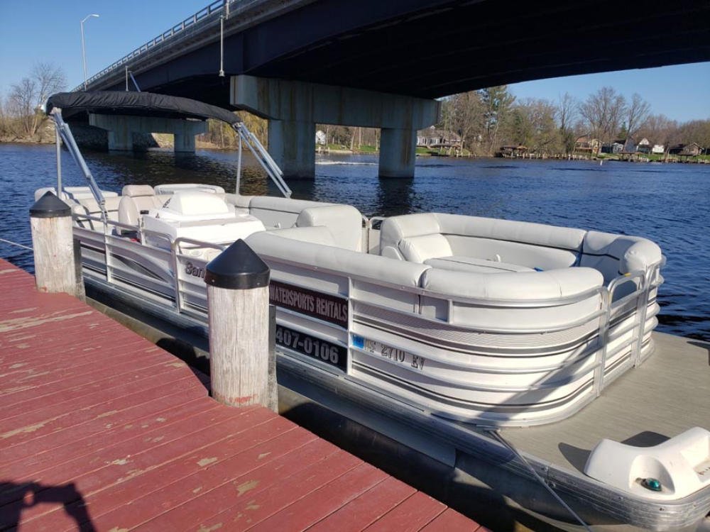 Boat Rental in Fremont 25 ft Deluxe SanPan Pontoon boat